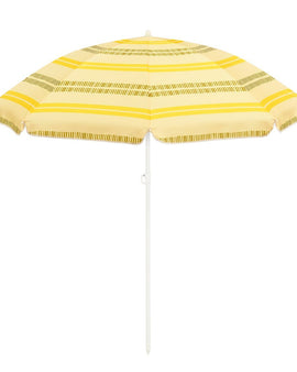 Stripe Strandparasol - H180 x Ø160 cm - Geel