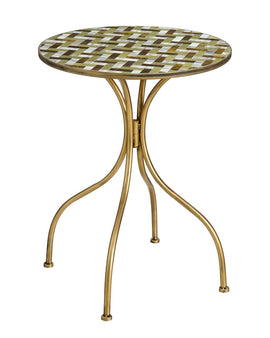 Alanza Bistro Tabelle - H76 x Ø61 cm - Metall - Grün