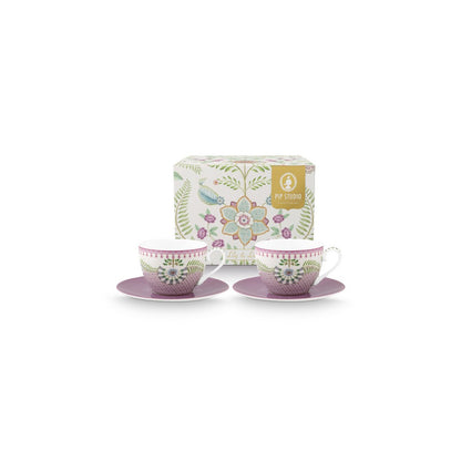 Set/2 Tassen und Untertassen Lily&Lotus 280ml