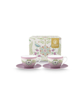 Set/2 Tassen und Untertassen Lily&Lotus 280ml