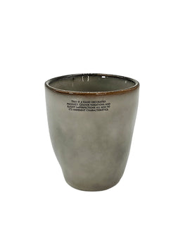 Becher Grau "Hand Decorated" Steingut - Konceptpunkt Home, Deko und mehr …