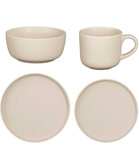 Ozi Descrises Set 4 Personen - Stein gut - Taupe