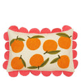 Orangen dekoratives Kissen - L65 x B45 x H10 cm - Baumwolle - Whit, Orange, Pink