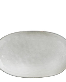 Tabo Ovaler Teller – L36 x B22 x H5 cm – Grau