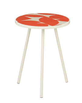 Bologna Side Table außerhalb - H51 x Ø39 cm - Metall - Rot