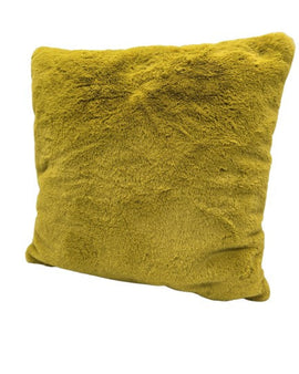 Dekokissen Coussin Douceur in Senfgelb 45x45 cm mit Füllung