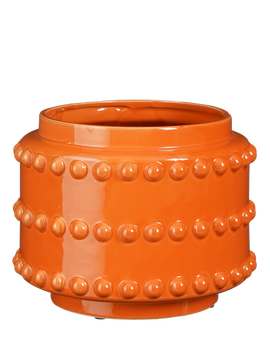 Boaz Blumentopf - H19 x Ø22 cm - Keramik - Orange