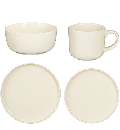 Ozi Descrises Set 4 Personen - Stein gut - off -White