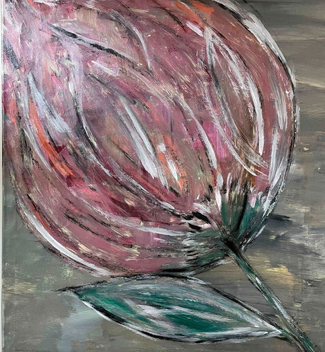 Gemälde Acryl „Pfingstrose - Konceptpunkt Home, Deko und mehr …