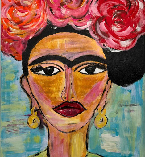 Gemälde „Frida Kahlo“ Acrylfarbe - Konceptpunkt Home, Deko und mehr …