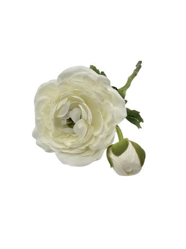 Ranunkel Seidenblume weiß