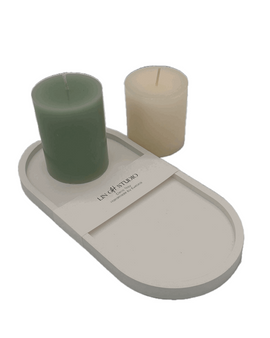 Tablett Beton Oval