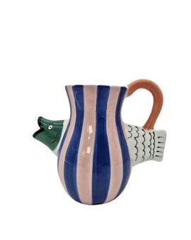 Vase ’Dolomite’ Multicolor Keramik Fisch
